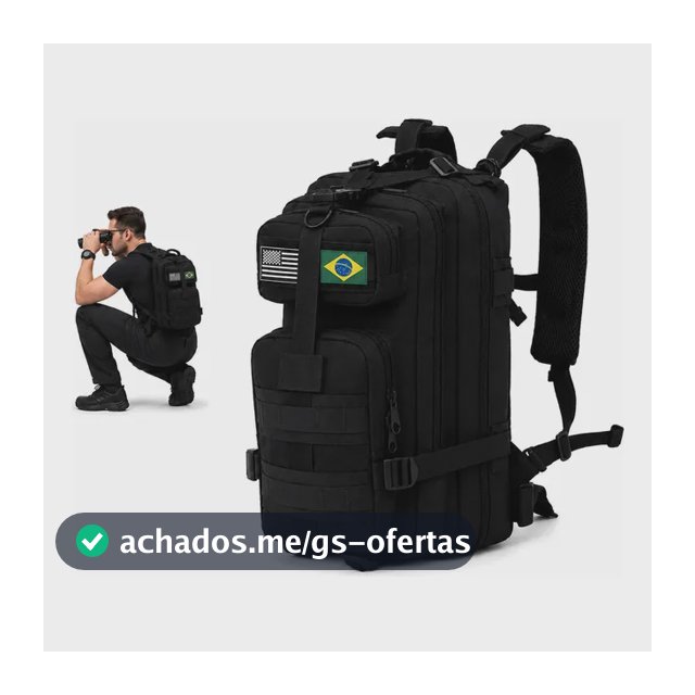 Mochila Tática Militar Impermeável 30 L Super Reforçada