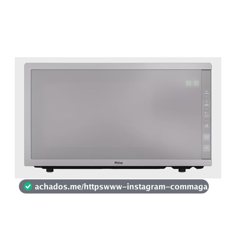 Micro-ondas Philco 33l Acabamento Inox Espelhado Pmo38t 110v
