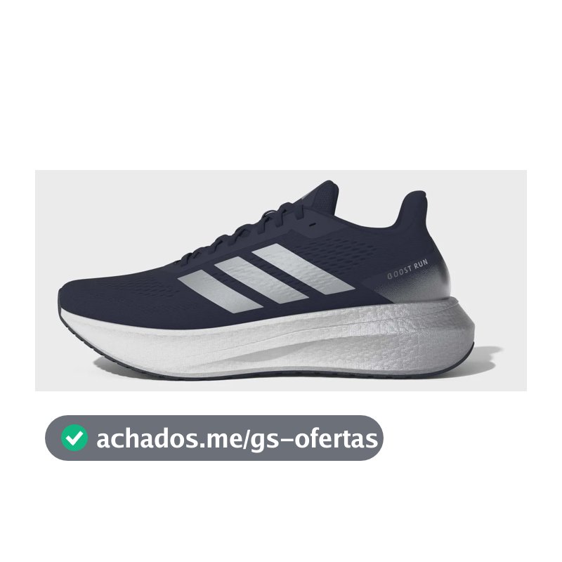 Tênis Masculino Boost Run adidas Azul Liso 42 Br