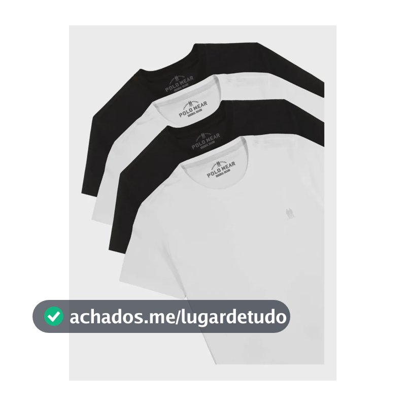 Kit 4 Camisetas Masculinas Polo Wear Sortido Sortido M Liso