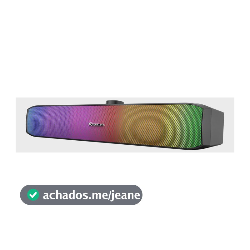 Caixa De Som Sk-605 Rgb Usb P2 Multimídia Preto 3w