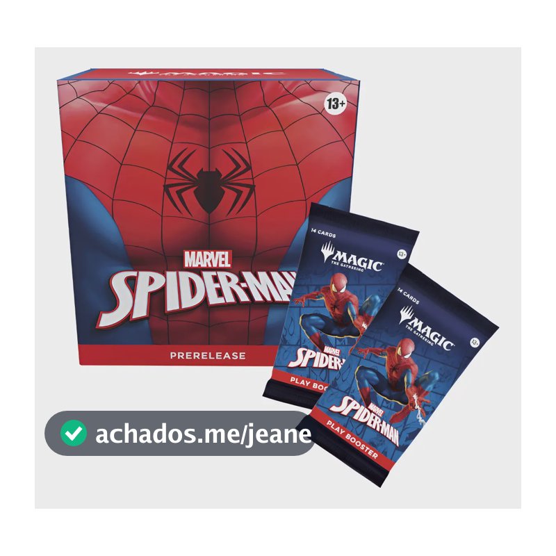 Kit Pré Lançamento Magic The Gathering Marvel Spider-man Ing Inglês