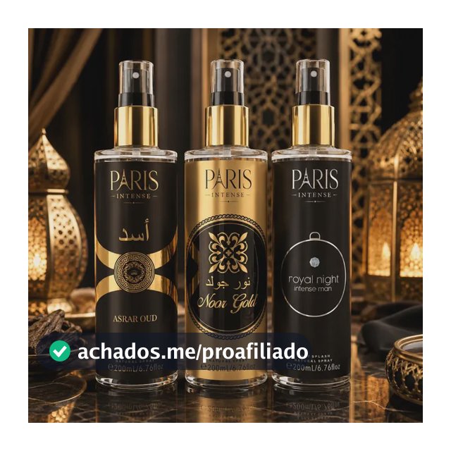 Kit Body Splash Arabe C/3un 200ml Masculino Amadeirado
