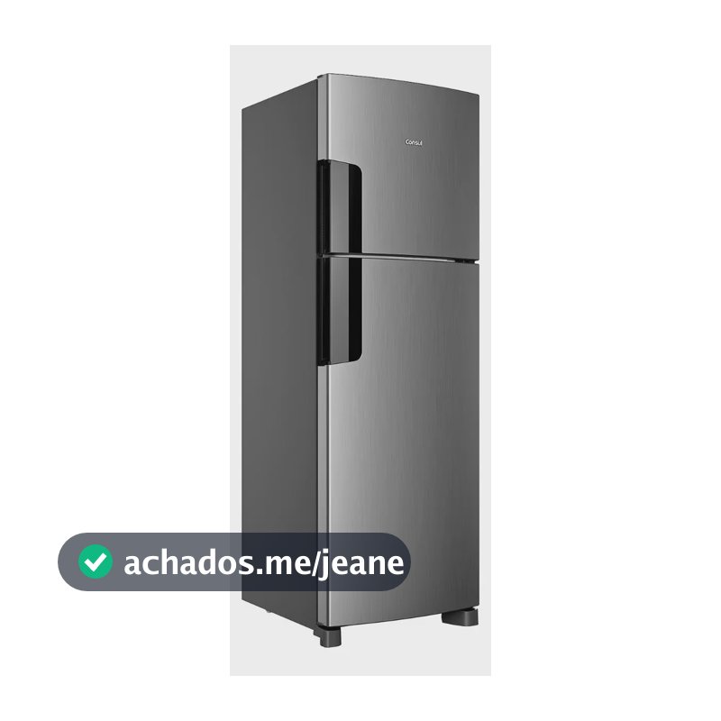 Geladeira Consul Frost Free 377 Litros Duplex Inox CRM44MK