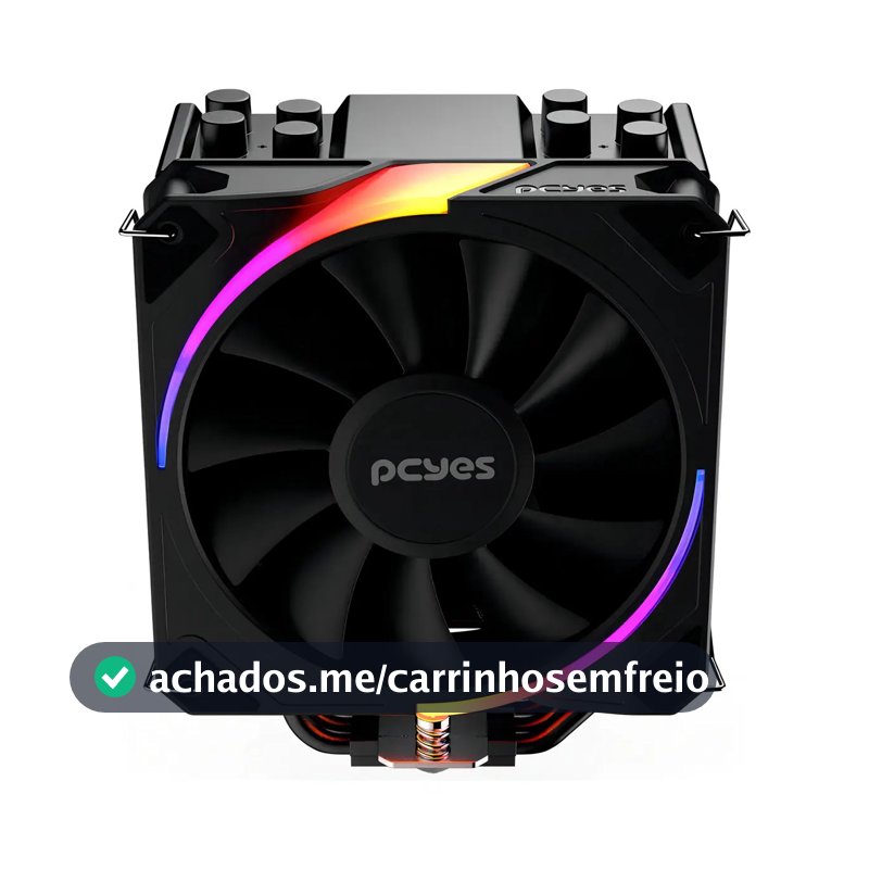 Cooler Para Processador Pcyes Frost Pulse Argb Black Vulcan