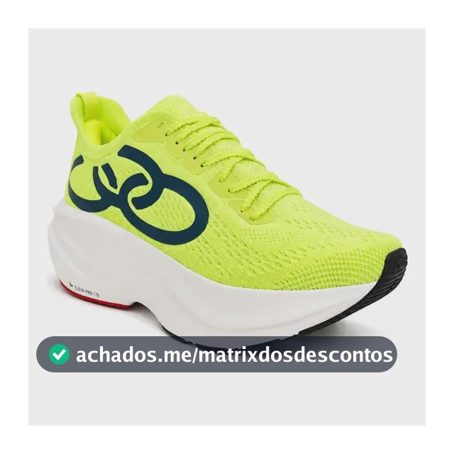 Tênis Olympikus Vibra Verde Limão Azul Masculino Corrida Verde-limão 38