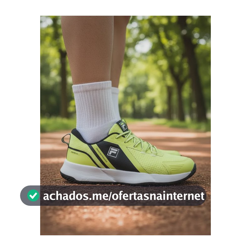 Tênis Fila Master Ace Padel Tennis Saibro E Qudaras Original Verde Limao Preto 44 Br