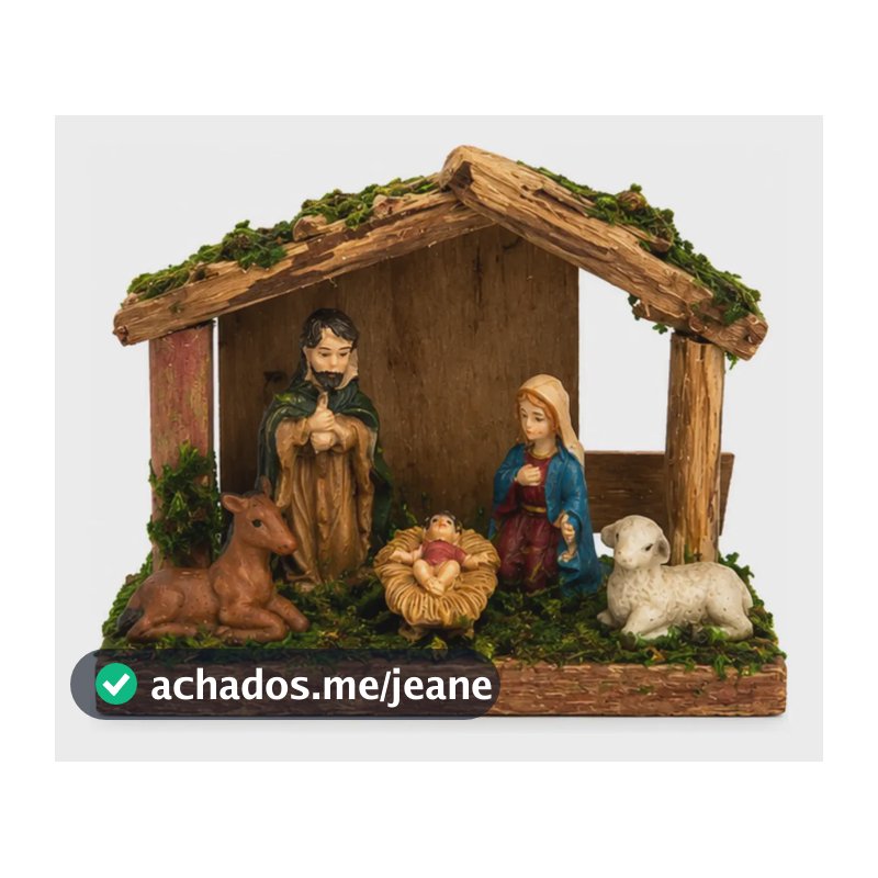 Presépio Natal Sagrada Família Menino Jesus Presente Enfeite