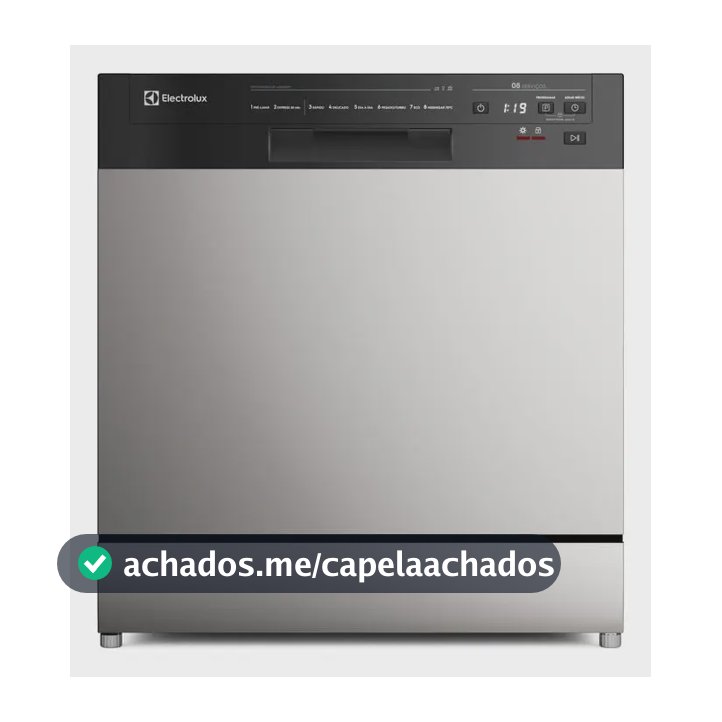 Lava-louça Electrolux Inox Com Programa Lava E Seca LS08E Cinza