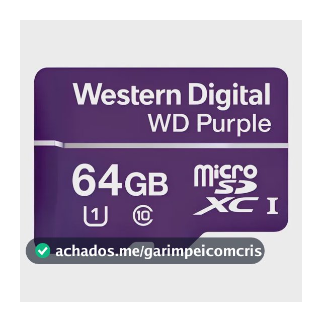 Cartão Micro Sd 64gb 32tbw