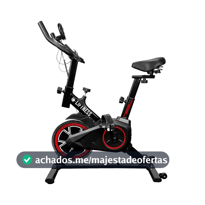 Bicicleta Ergométrica Profissional Spinning X11 Em Aço Carbono Suporta Até 120kg - Liftness Preto