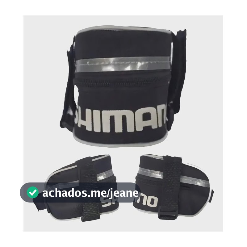 Bolsa de Selim Shimano Impermeável C/ Refletor Bike 12cm x 8.5cm