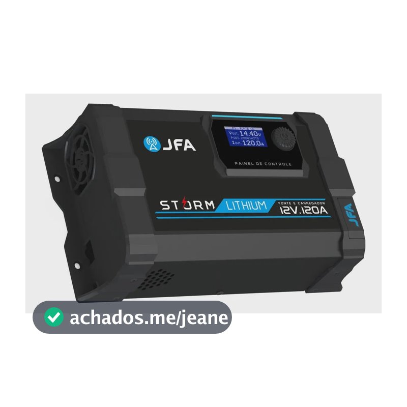 Fonte Automotiva Jfa Storm Lithium 120 A Carregador Bateria