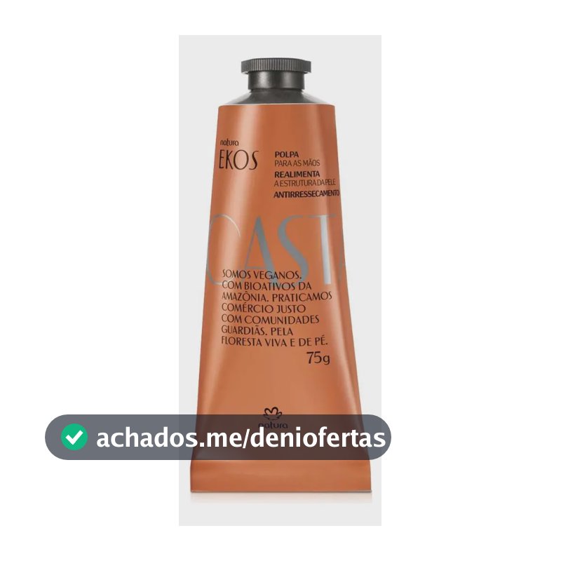 Creme Hidratante Para Mãos Naturais Ekos Chestnut 75 G Castanha