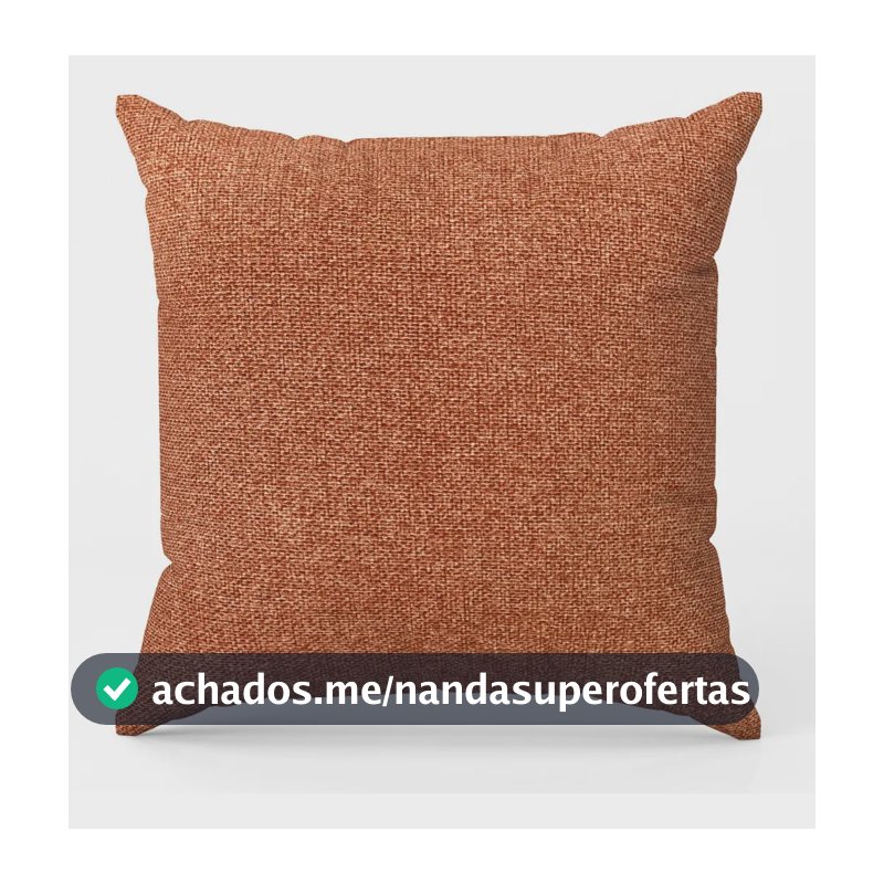 Kit 2 Capas De Almofada Lisa Linho Marrom Argila 45x45 Cor Marrom-claro Liso