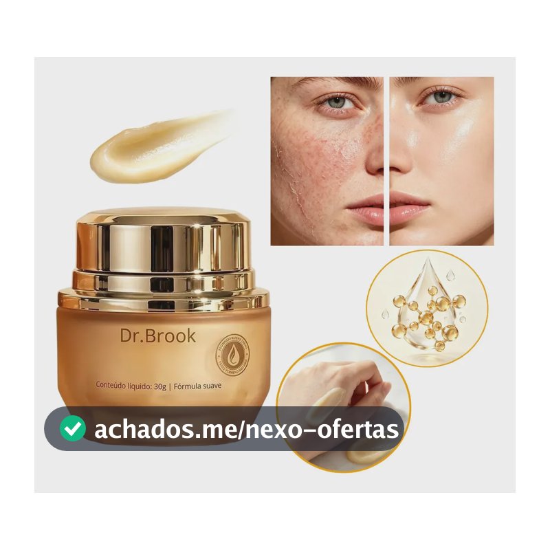 Creme Hidratante Facial Dr.brook com Ceramida e Ácido Hialurônico para Pele Sensível 30g