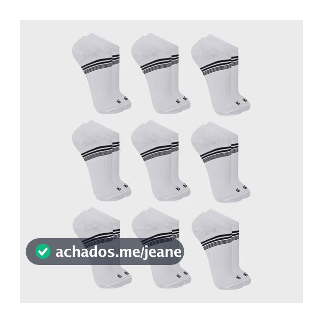 Kit 9 Pares Meia Soquete Cano Curto Invisível Cotton Trifil