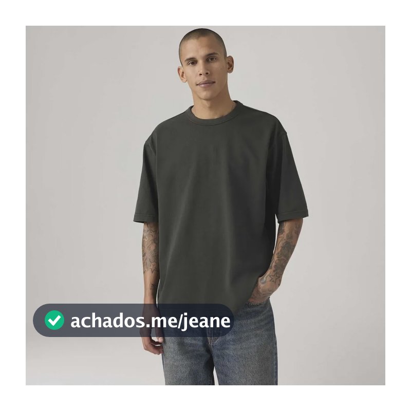 Camiseta Levis Heavyweight Loose Preta Manga Curta 005gy0001 Preto L Usa | G Br