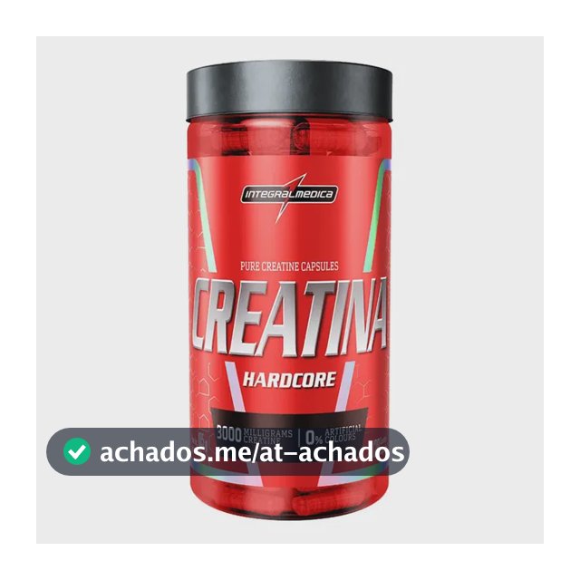 Creatina Integralmédica Hardcore em cápsula Sem sabor x 105g de 120 un
