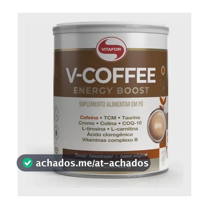 Suplemento V-coffee Energy Boost 220g Vitafor