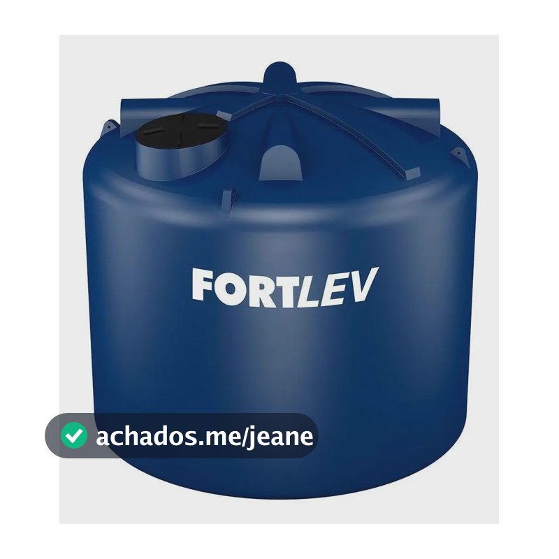 Tanque de água Fortlev 20000L vertical polietileno azul