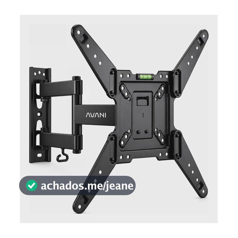 Suporte Tri Articulado Tv De 26 Até 60 Polegadas Aço Reforçado Suporta Até 35kg Para Parede E Painel
