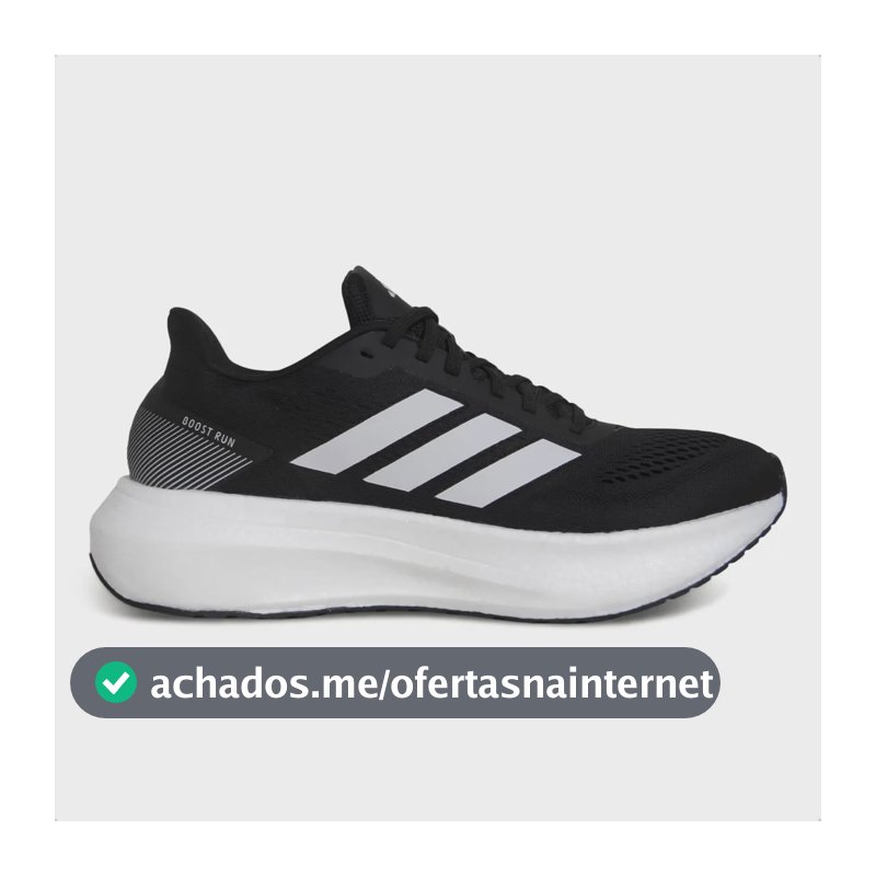Tênis adidas Unissex Boost Run Corrida Treino Preto E Branco 40 Br
