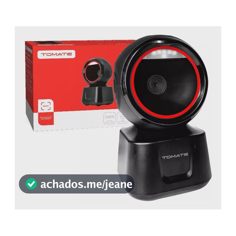 Leitor Código De Barras Fixo Usb 1d2d Qr Code Danfe Ean Cor Preto x