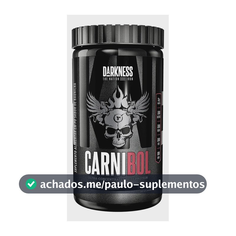 Suplemento Proteico De Carne Carnibol 900g Darkness Baunilha