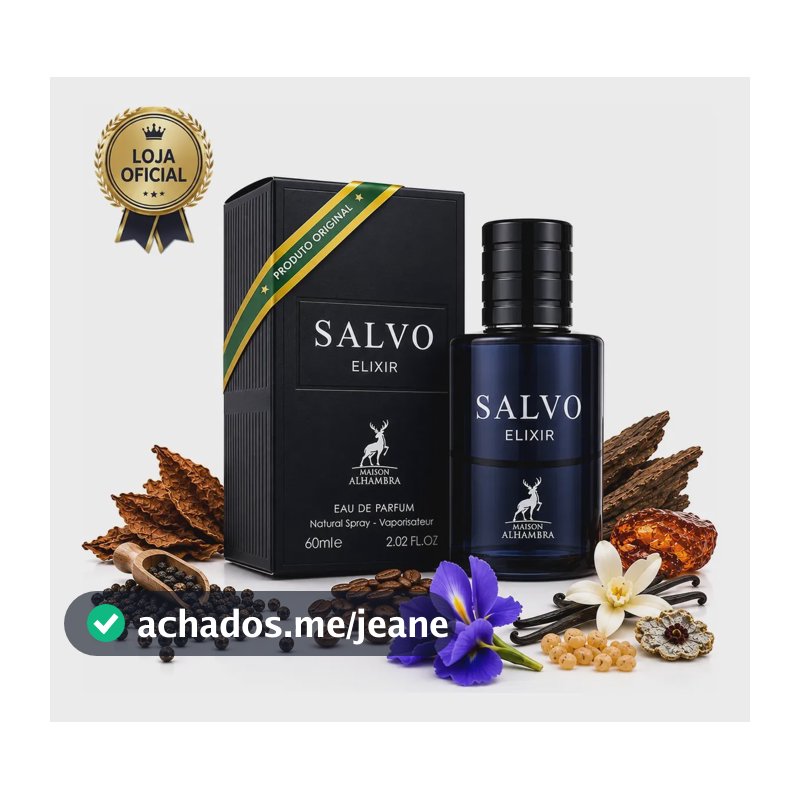 Perfume Árabe Masculino Maison Alhambra Salvo Elixir 60ml