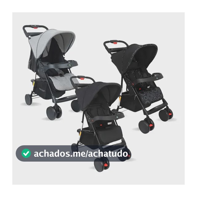 Carrinho De Bebê Passeio Allday Modo Berço Maxi Baby