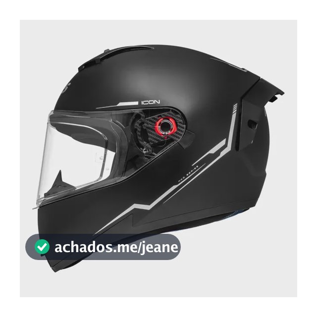 Capacete Moto Masculino Fechado Peels Icon Preto Brinde