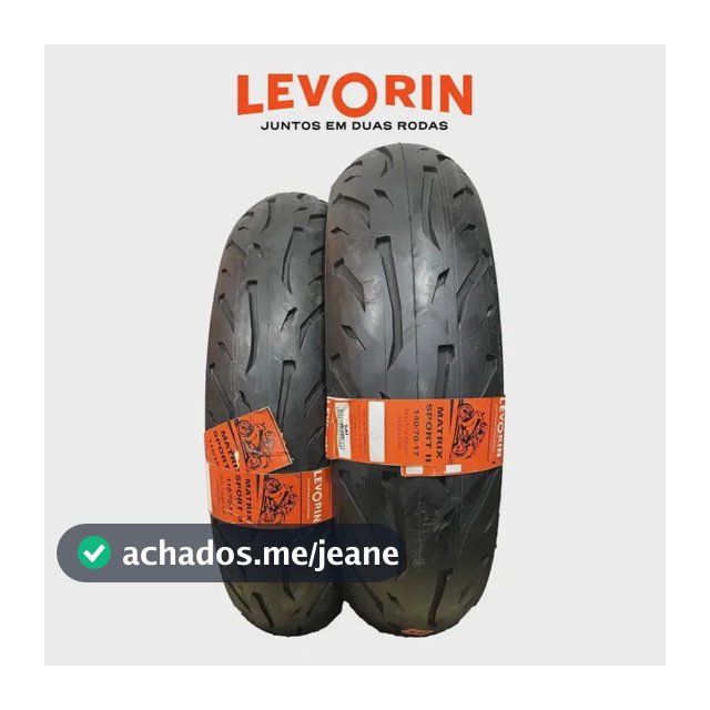 Levorin Motos Urbanas Matrix Sport 2 - Levorin 100/80-17 + 140/70-17
