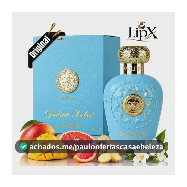Perfume Arabe Opulent Dubai Eau De Parfum 100 ML Original Com Nf