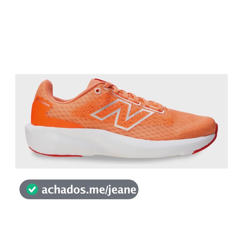 Tênis Esportivo Feminino 413v3 New Balance Coral Liso 35 Br