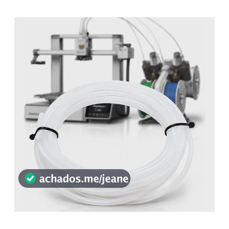 Tubo Ptfe Bambulab Compativel A1 P1 P1s X1c 4x2,5 - 4 Metros Bivolt
