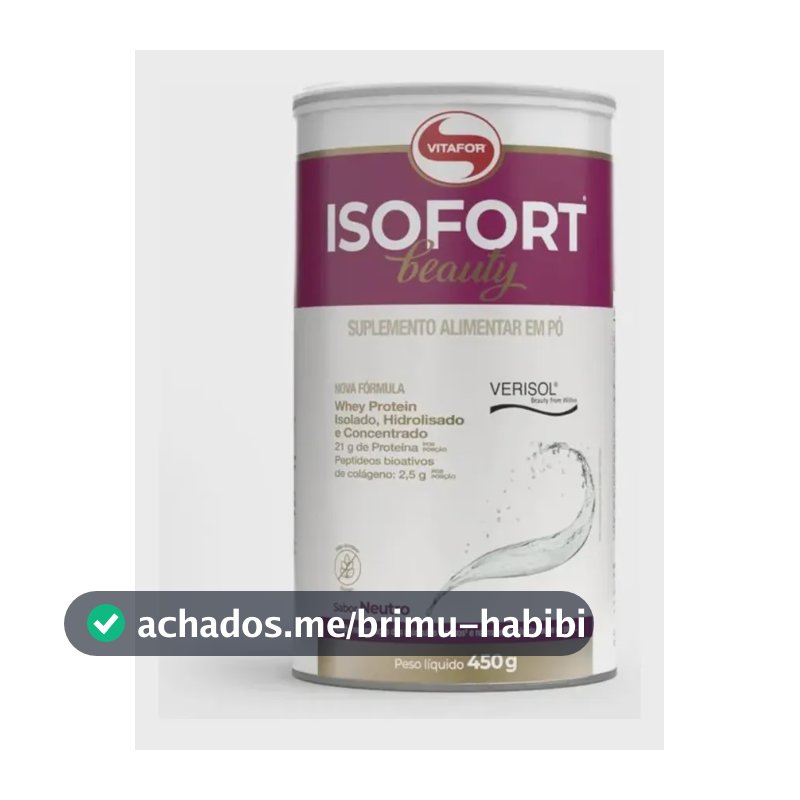 Suplemento Alimentar Isofort Beauty Neutro 450g Vitafor Sem Sabor