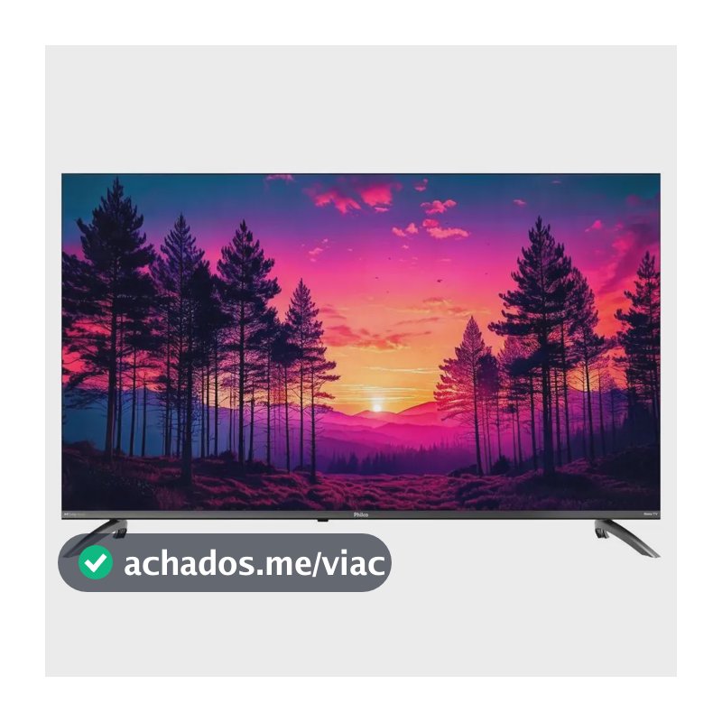 Smart TV Philco 50" Polegadas 4K UHD Roku TV HDR10 Dolby Audio WiFi P50CRB