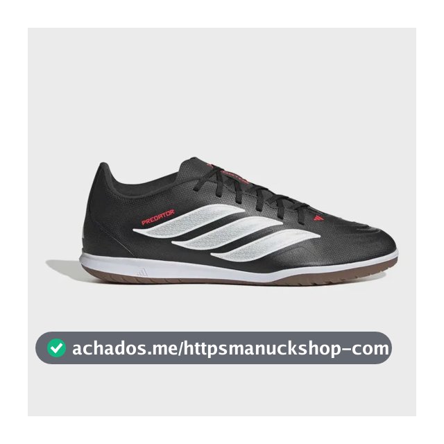 Chuteira Futsal Masculina Predator Club Sala adidas Preto 39 Br