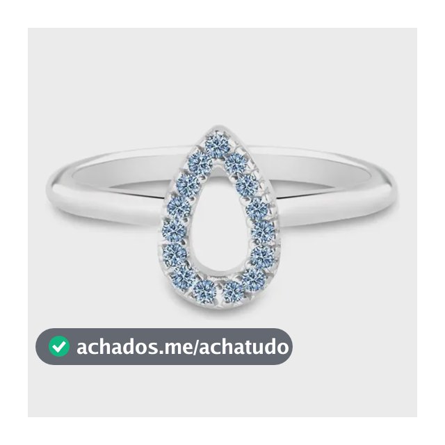 Anel Life Astro Gota Em Prata 925 Com Pedras Azuis 12