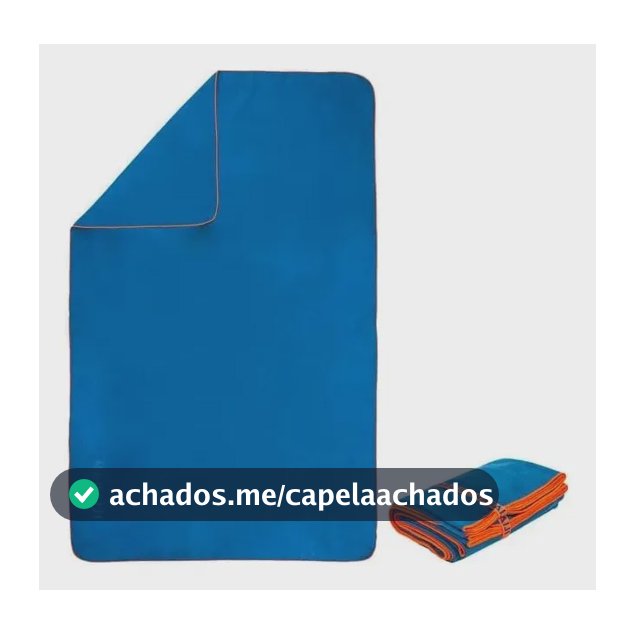 Toalha Microfibra Natação Praia Sec Rápido 80x130 Azul Clar Liso