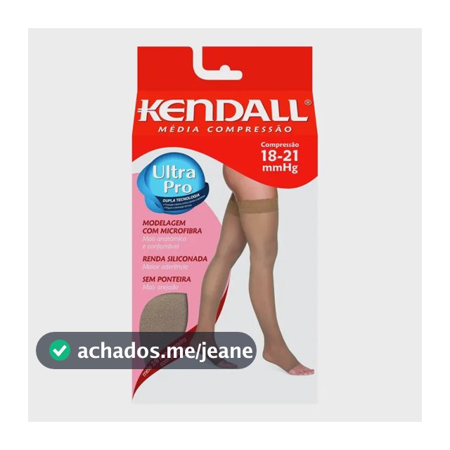 Meia Kendall 7/8 Média Compressão Sem Ponteira 15-20 Mmhg