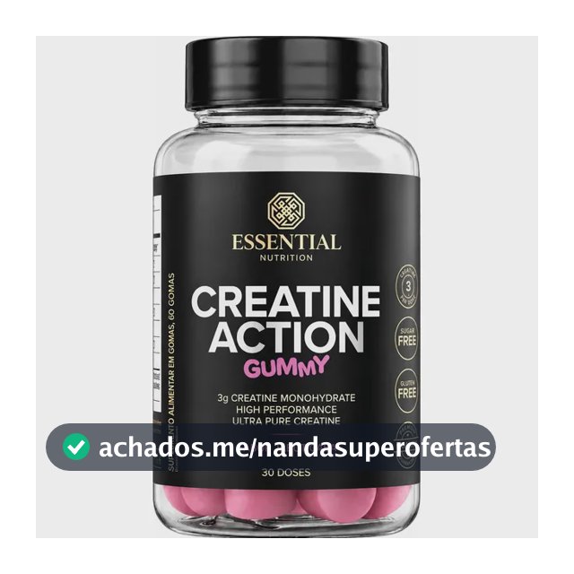 Creatine Action Gummy Essential Nutrition Creatina Em Gomas