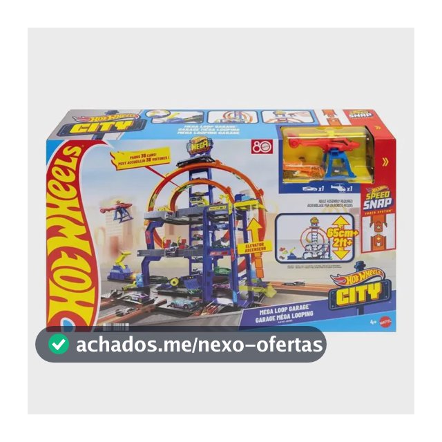 Hot Wheels Pista CITY Mega Garagem - Mattel JBM74