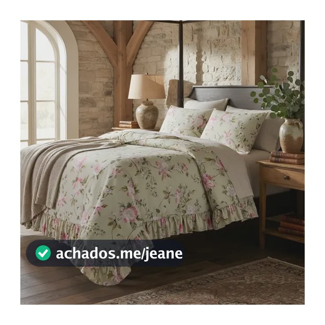 Colcha Premium Queen 3 Peças Percal 400 Fios Toque Macio