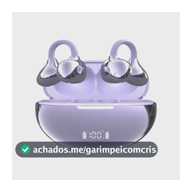 Clipe De Fones De Ouvido Bluetooth Bone Sem Tradutor Auricul Purple