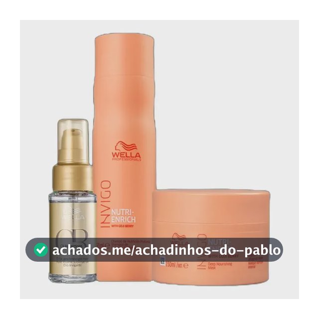 Kit Wella Professionals Invigo Nutri-enrich + Oil Reflection