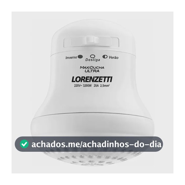 Maxi Ducha Ultra Lorenzetti 127v 3200w Ou 220v 3200w