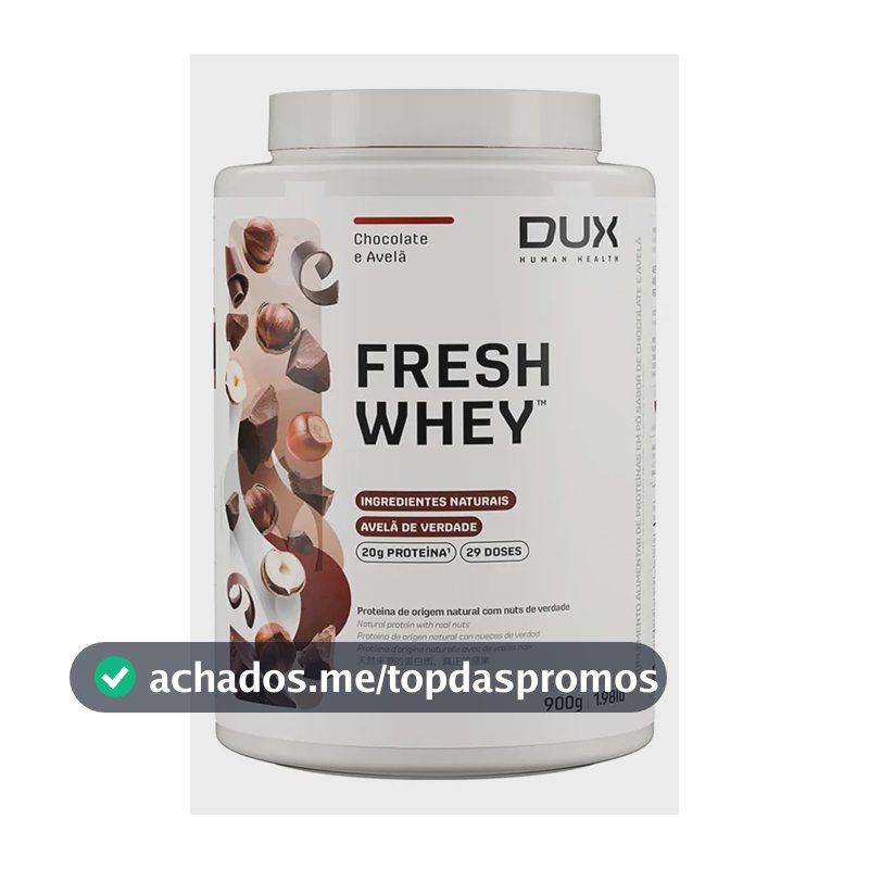 Whey protein Dux Nutrition FreshWhey em pó sabor Chocolate belga e avelã x 900g