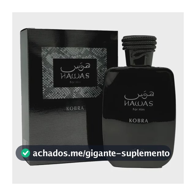 Perfume Hawas Kobra Rasasi Masculino Edp 100ml
